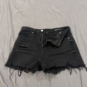 Blank NYC Black Distressed Women Shorts